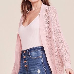 BB Dakota Valerie Pink Blossom Cardigan